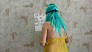 pregnant milf cums in panties