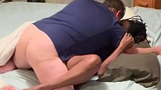 amateur ebony girl next door fucking neighborhood guy in bed 😍