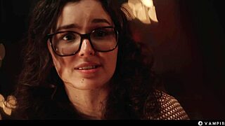 Nerdy Girl Mesmerized By Sexy Blonde Vampire Seduction