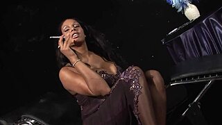 Smoking fetish session with india milf