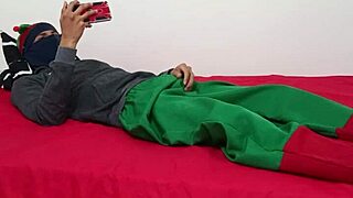 i feel so sexy with my latina step-sister, tall and huge ass in lingerie, fucking alone at home