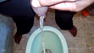 Black man pisses on boy! Watch the peeing and urination in this intense scene!