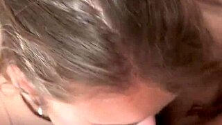 eden ivy tight mouth fucked hard, petite blonde swallows cum in pov