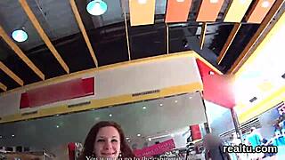 The perfect Czech teen was seduced in the mall, clothes ripped, and penetrated in POV.