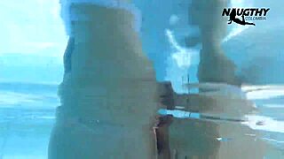 Hot Girl Masturbates by the Pool