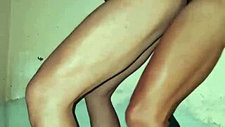 Intense exhibitionism with piss and blowjob, then rough fucking and cumshot