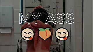 Intense exhibitionism with piss and blowjob, then rough fucking and cumshot