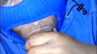 masked lady soaks jacket while sucking big black cock hard!