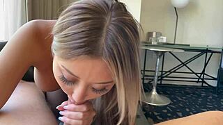 Asian whore cheats with white guy for interracial rimjob and big tits.