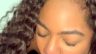 famous little dancer sucking mc's cock on balcony while people walk by?