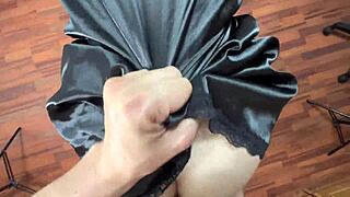 Housewife, take that cock doggy style after work with wet pussy?