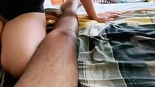 Enjoying friend's wife's body in deepthroat and creampie sex