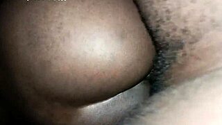 Sweet Kenyan ebony wife with big ass gets fucked hard by monster cock before bed