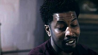 Horny widow asks black stepbrother to creampie her pussy