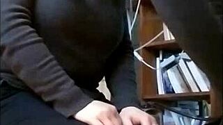 Sara Pacte acts as a slave, bound and flashing her tits in bondage.