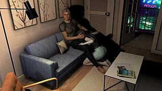 My girlfriend catches me fucking her mother in 3d hentai animation