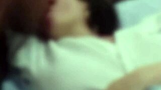 Old wife enjoys monster cock in amateur cuckold menage