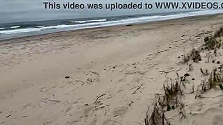 Anally inseminated a bored stranger milf on the beach