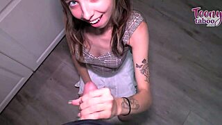 Nasty Breezy Bri feels ecstatic as mature guys like Seth Brogan inseminate her wet cunt in lingerie, muff diving and swallowing creampie.