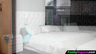 Familyorgasm - Tiny 18+ Stepsister Brings Her Stepbrother to Bed for Rough Fucking