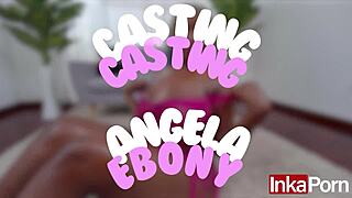 Angela ebony confesses escort secrets while stripping