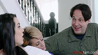 mom sleeps while stepdaddy fucks me in taboo thrill