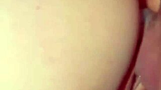 Petite babe moans intensely as continuous cumshot fills her puffy pussy lips in reality.