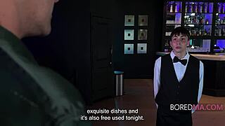 Freeuse day at exclusive restaurant, guests fuck mommy and milf