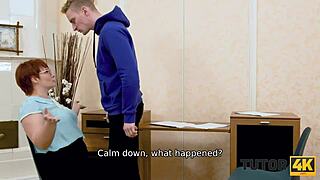 tutor4k pretty tutor forgets about lesson and interacts with student in high definition