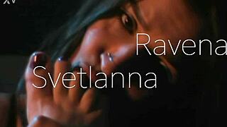 Slave deepthroats goddess's barefoot feet while choking and gagging