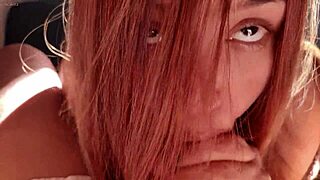 A couple enjoys a sunny afternoon with deepthroat and pov