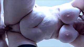 Mature Amateur Bbw Feels Intense Pleasure From Big Cock Titty Fuck