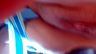 Hot little slut licked and dildo fucked with ripped clothes