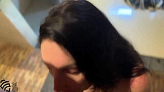 Blowjob in the shower leads to real female orgasm.