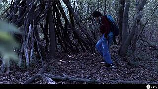 Valentina Nappi gets lost in the woods, frozen in time and facefucked