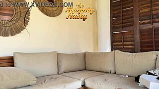 Oil up in public while getting naked and exposed