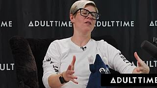 Besties Lexi Lore And August Skye Share Huge Cock In Pussy Stacking 3-Way