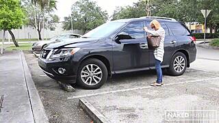 Short Hair Blonde Chick Is Sick of Her Husband's Tiny Cock and Wants a Big Black Dick in Her Throat