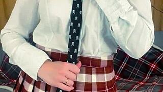 Busty Teacher Uses Strapon For Domination Play