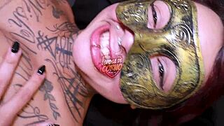 Annie, that cuckold wife rides in the arena with her lover 😏