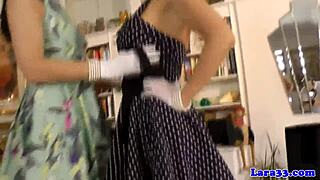 Glamour matures in stockings are rubbing their pussies