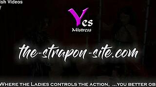 A Perverted Married Couple Engages in BDSM Domination and Femdom Play During Their Wedding Ceremony with Latex and Rubber Gear