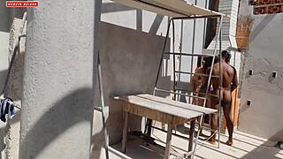 beautiful brazilian slut licks ass then takes monster cock deep in asshole