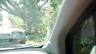 found this delicious whore in the city and fucked her in the car, her pussy and ass full of cum