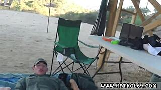 Border Patrol Surveys Pretty Brunette Anal