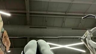 Crazy amateurs working out in the gym