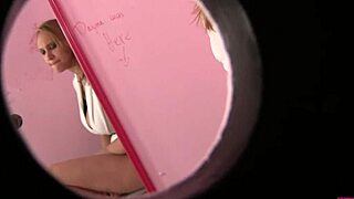 Alexia can't wait to suck that cock from the gloryhole