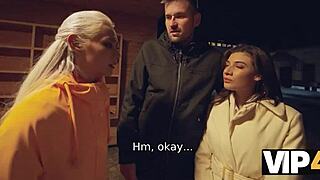 Sudden Threesome with Colombian Hotties in Humiliating Cuckold!