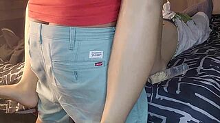 Stepdaughter uses dildo at home