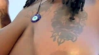 Behind the scenes interview turns into wild orgy.